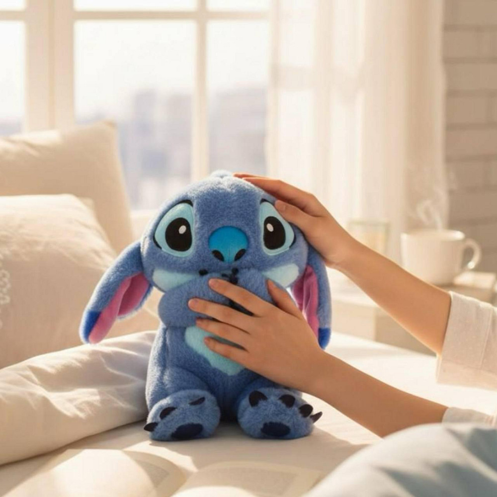 Детская плюшевая мягкая игрушка Дышащий Стич Stich синий Черновцы - изображение 4