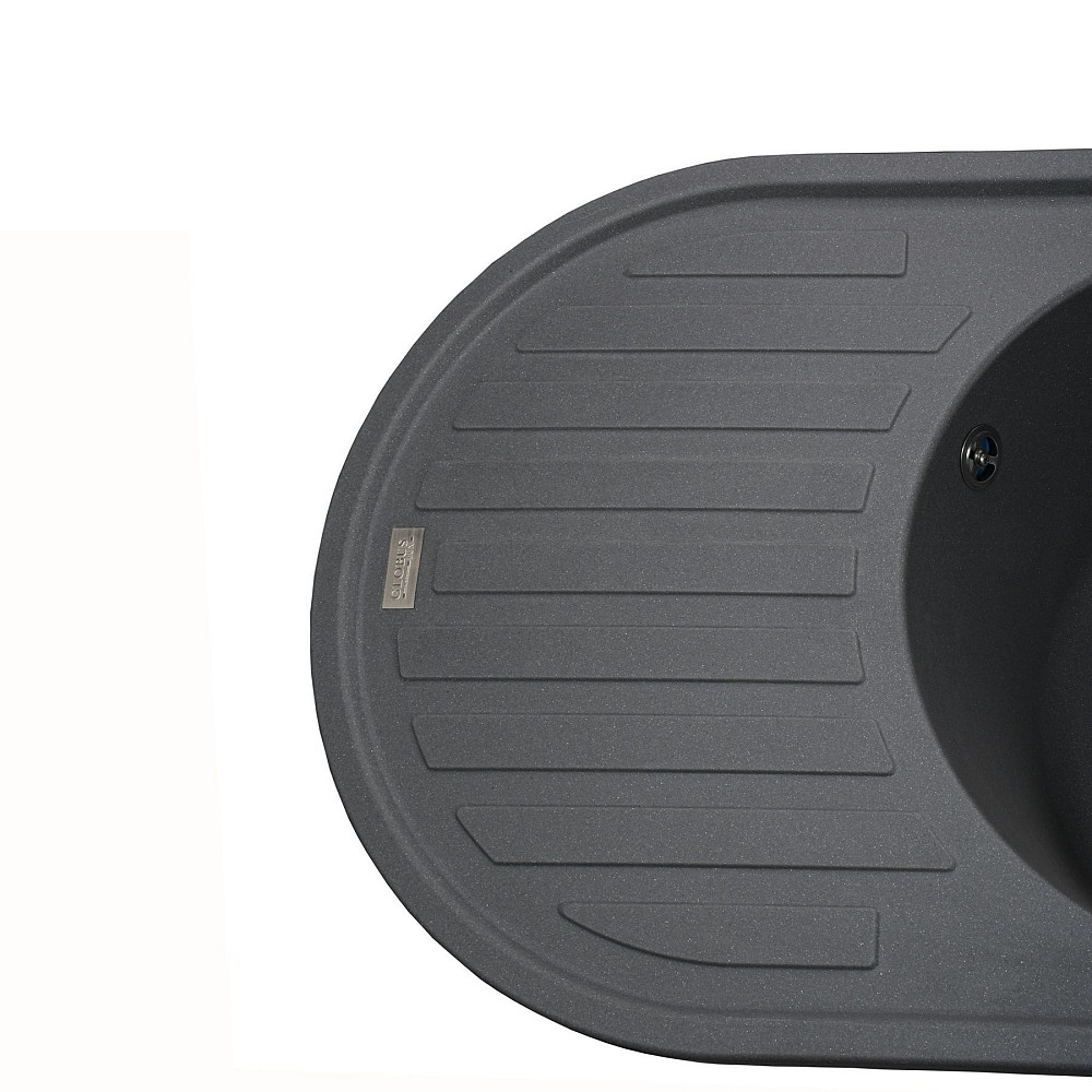 Гранітна мийка Globus Lux OHARA сірий металік 770х500мм-А0003 Тернопіль - фото 3