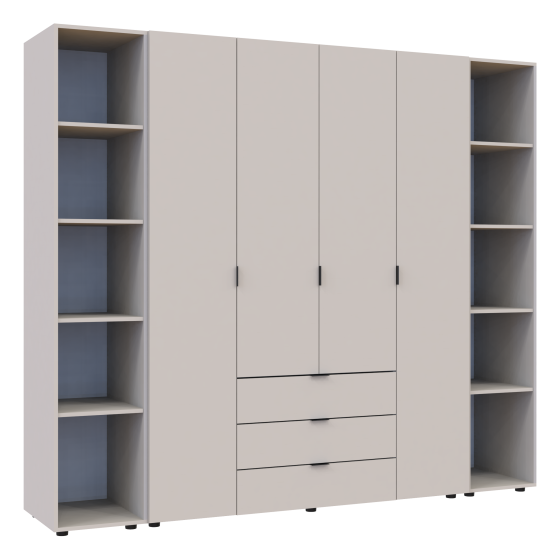 Комплект шкафов для одежды Doros Гелар (3 шт.) 231,4х49,5х203,4 см Кашемир (DRS-011247) Львов