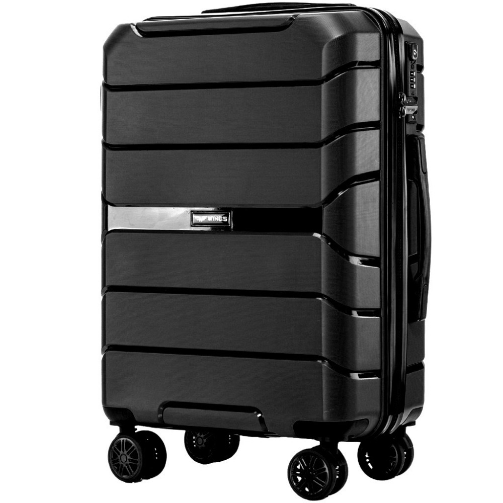 Валіза поліпропіленова WINGS PP06 мала 55 см чорна Київ - фото 1