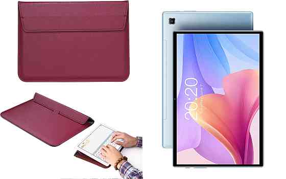 Чехол-конверт VitoCase для Teclast P20, P20 HD, P20S, с функцией подставки для планшета Бордовый Киев