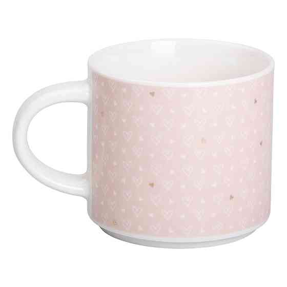 Liling Rongxiang Ceramic Кружка порцелянова 350 (мл) для кави та чаю Рожева RX-N240126P Коломыя