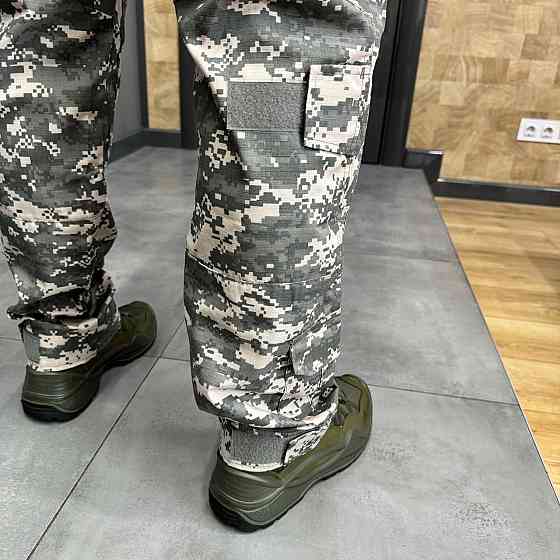 Брюки тактические Combat с пазами под наколенники, поликоттон, пиксель НАТО, размер XL, штаны для военных Solmir Киев