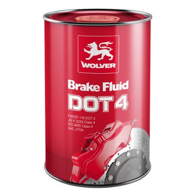 Тормозная жидкость Wolver DOT 4 1л Винница - изображение 1