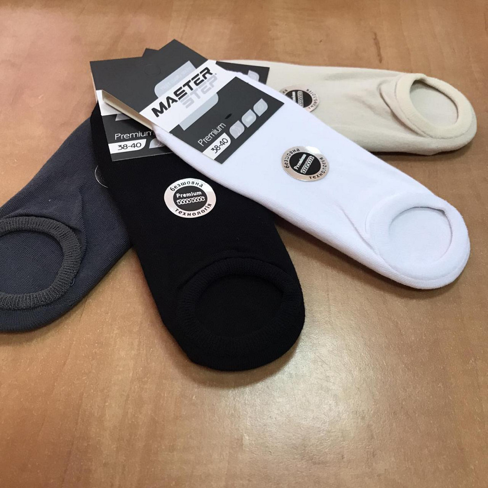 Носки хлопковые ультра короткие Master Step PREMIUM арт.7300 38-40, темно сірий Черновцы - изображение 2
