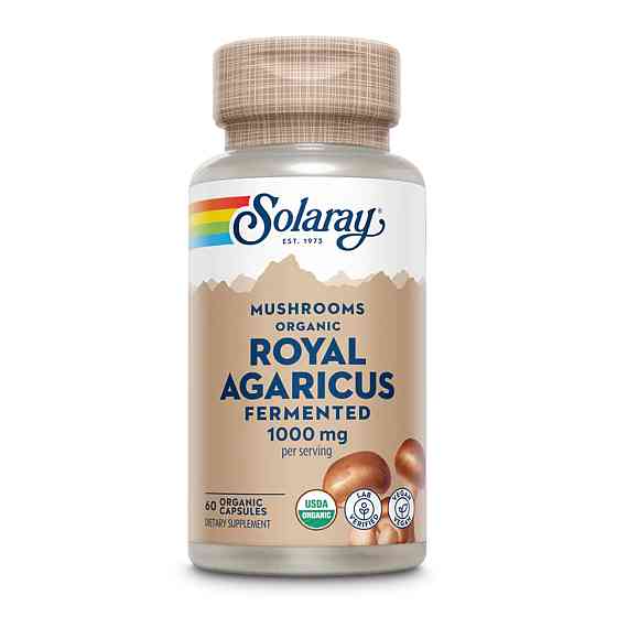 Ферментированый гриб Королевский Агарикус Solaray Org Grown Fermented Royal Agaricus 500mg 60 caps Киев
