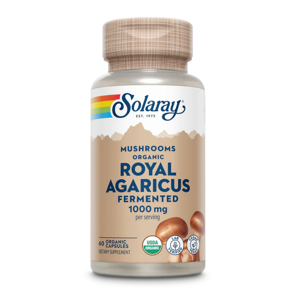Ферментированый гриб Королевский Агарикус Solaray Org Grown Fermented Royal Agaricus 500mg 60 caps Киев - изображение 1