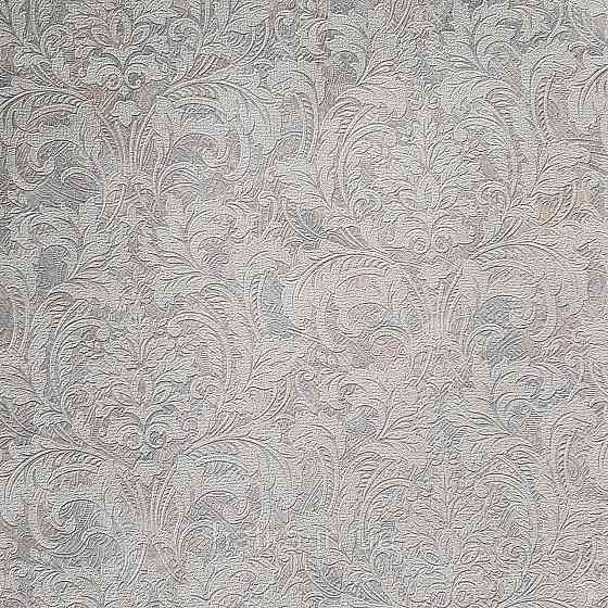 Шпалери метрові вінілові на флізелін Yuanlong Samsara східний малюнок вензелі завитки блакитні сірі бежеві Київ