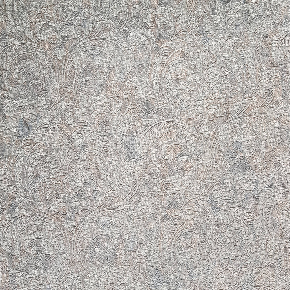 Шпалери метрові вінілові на флізелін Yuanlong Samsara східний малюнок вензелі завитки блакитні сірі бежеві Київ - фото 1