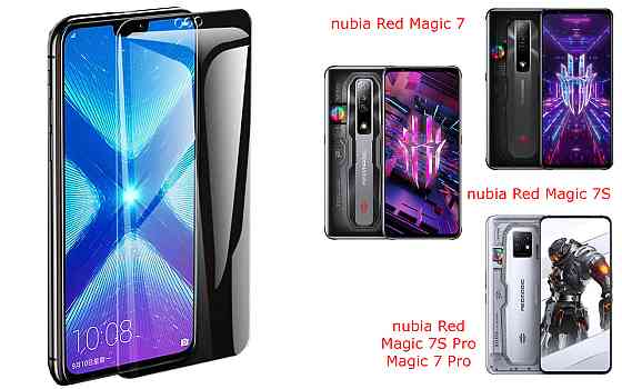 Защитное стекло NeoGlass для nubia Red Magic 7, Magic 7S, Magic 7S Pro, Magic 7 Pro – ультрапрозрачное и Киев