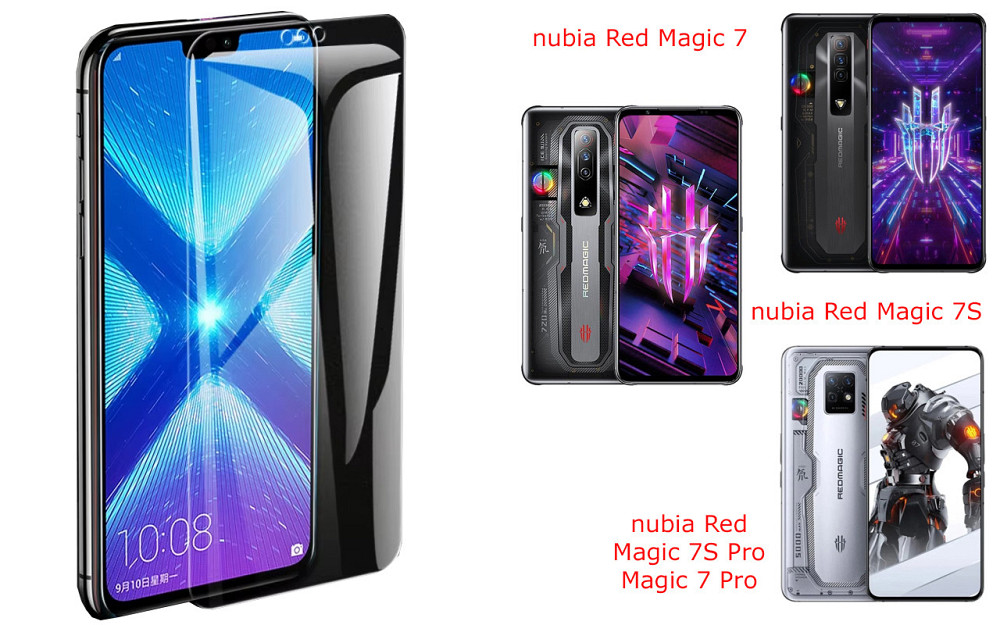 Защитное стекло NeoGlass для nubia Red Magic 7, Magic 7S, Magic 7S Pro, Magic 7 Pro – ультрапрозрачное и Киев - изображение 2