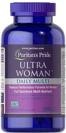 Мультивитамины для женщин Puritan's Pride Ultra Woman™ Daily Multi Time Release 180 capl Луцк