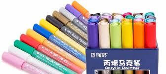 Акрилові маркери для малювання 24 шт для посуду, полотна, дерева, Набір кольорових маркерів по тканині, склу Кам'янець-Подільський - фото 8