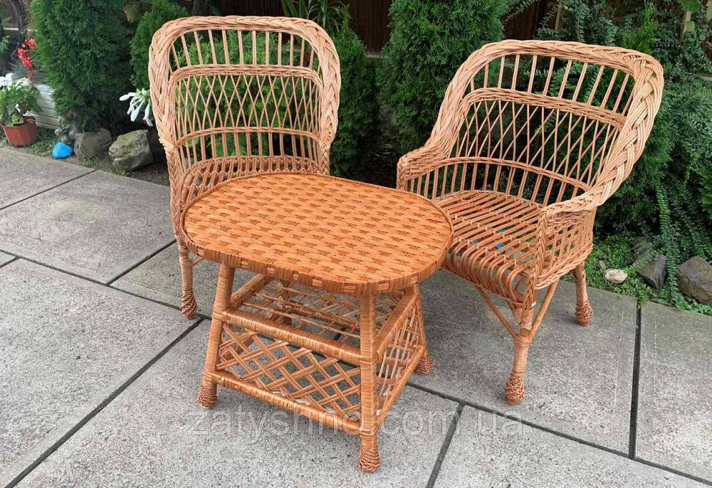 Плетеный набор мебели с овальным столом Киев - изображение 3