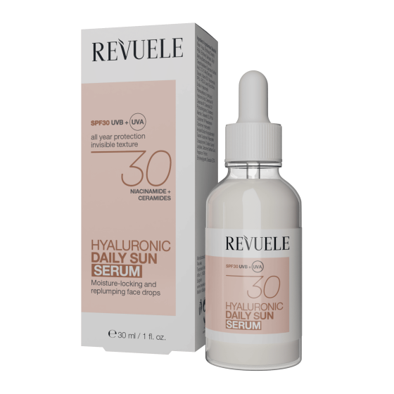 Сироватка для обличчя SPF30 hyaluronic daily sun Revuele 30 мл Вінниця