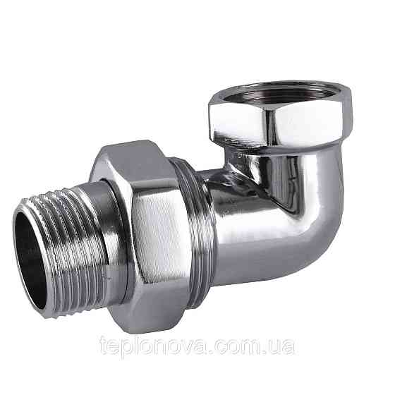 Сгон-американка угловой SOLOMON 3/4″ CHROM 1600 Черновцы