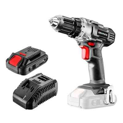 Шуруповерт Graphite Energy+ 18V 1х2Ah, 44Нм, 0-350/0-1250об/мин (58G000-SET1) Винница