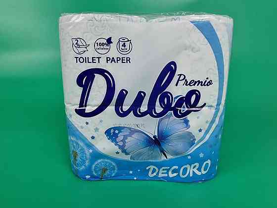 Туалетная бумага(2слоя)  белая с голубым тиснением (а4) Диво Premio Decoro (1 пачка) Харьков