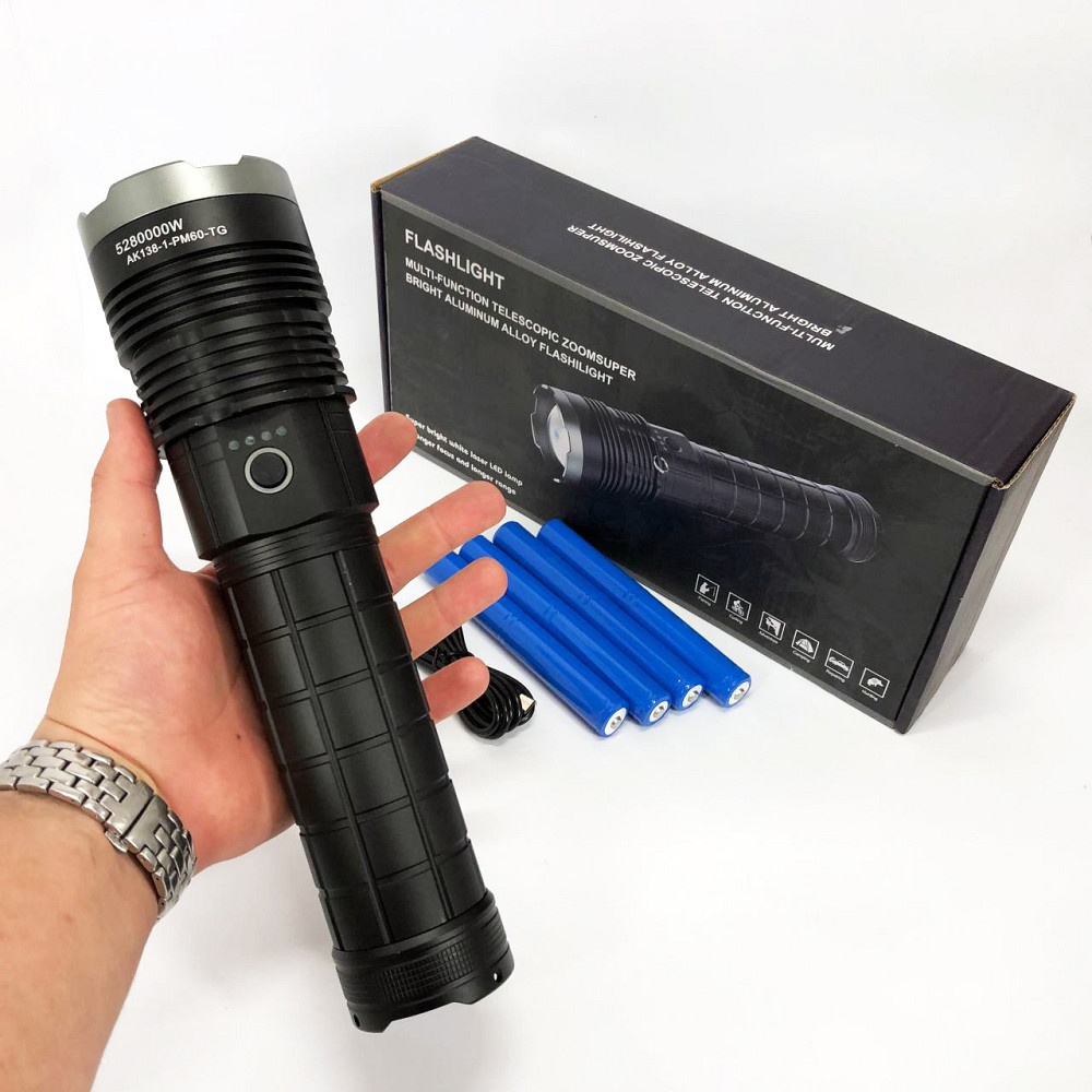 Зручний ручний ліхтар AK138-1, Ручний ліхтар з високою яскравістю Тактичний для армії GD-48 Львів - фото 6