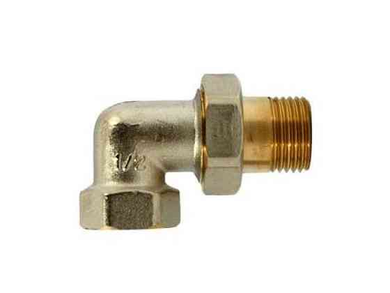 Згін американка 1/2 кутови WP702-15 - (латунь) ТМ WATERPRO Solmir Київ