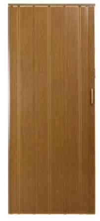 Двері гармошка глухаюча DiCIDoors DiCi-12  85х2030х12мм  Дуб натур  №306 Дніпро