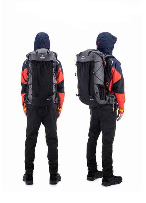 Рюкзак туристичний Naturehike Rock NH19BP095, 60+5 л, чорний Київ - фото 5