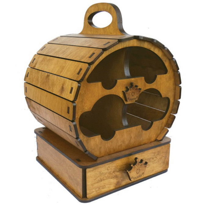 Міні бар «Бочка» із чарками В-017 Київ - фото 1