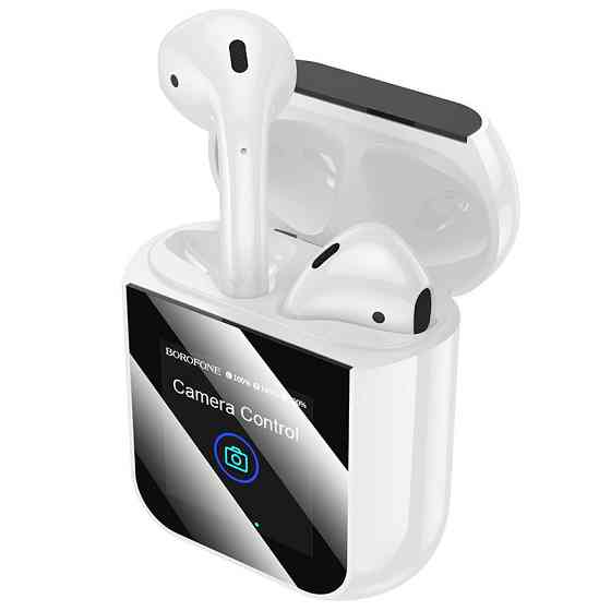 Беспроводные наушники BOROFONE BW86 Brocade true wireless BT headset with touch screen White Одесса
