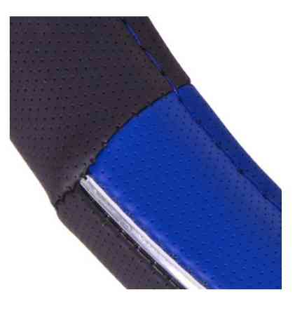 Оплетка 17003 BL XL черная/синяя с хром. полосками Винница