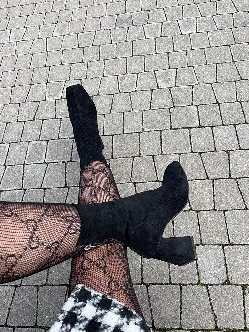 Без бренда Черевики жіночі SEE SEVEN 1159 чорні (весна-осінь, замша/велюр натуральна) (5402) 36 Коломыя - изображение 9