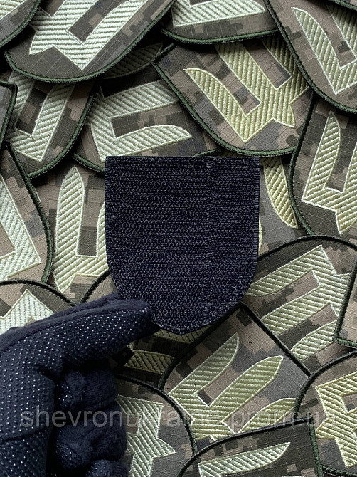 Шеврон общевоенный. Желтый трезубец на пикселе. (Форма щит. На липучке) Размер 8x7см Киев - изображение 7