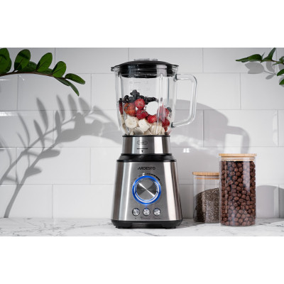 Емкость для сыпучих продуктов Ardesto Fresh стекло, бамбук 540 мл (AR1354BLR) Винница - изображение 2