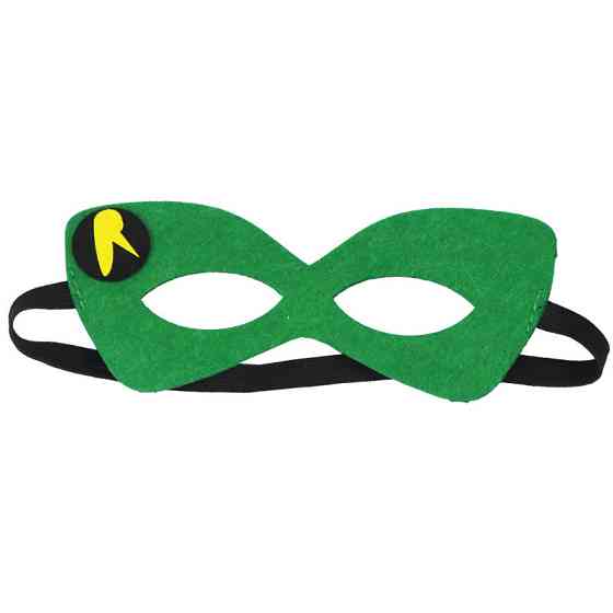 Маска дитяча Робін з фетру one size зелений Київ