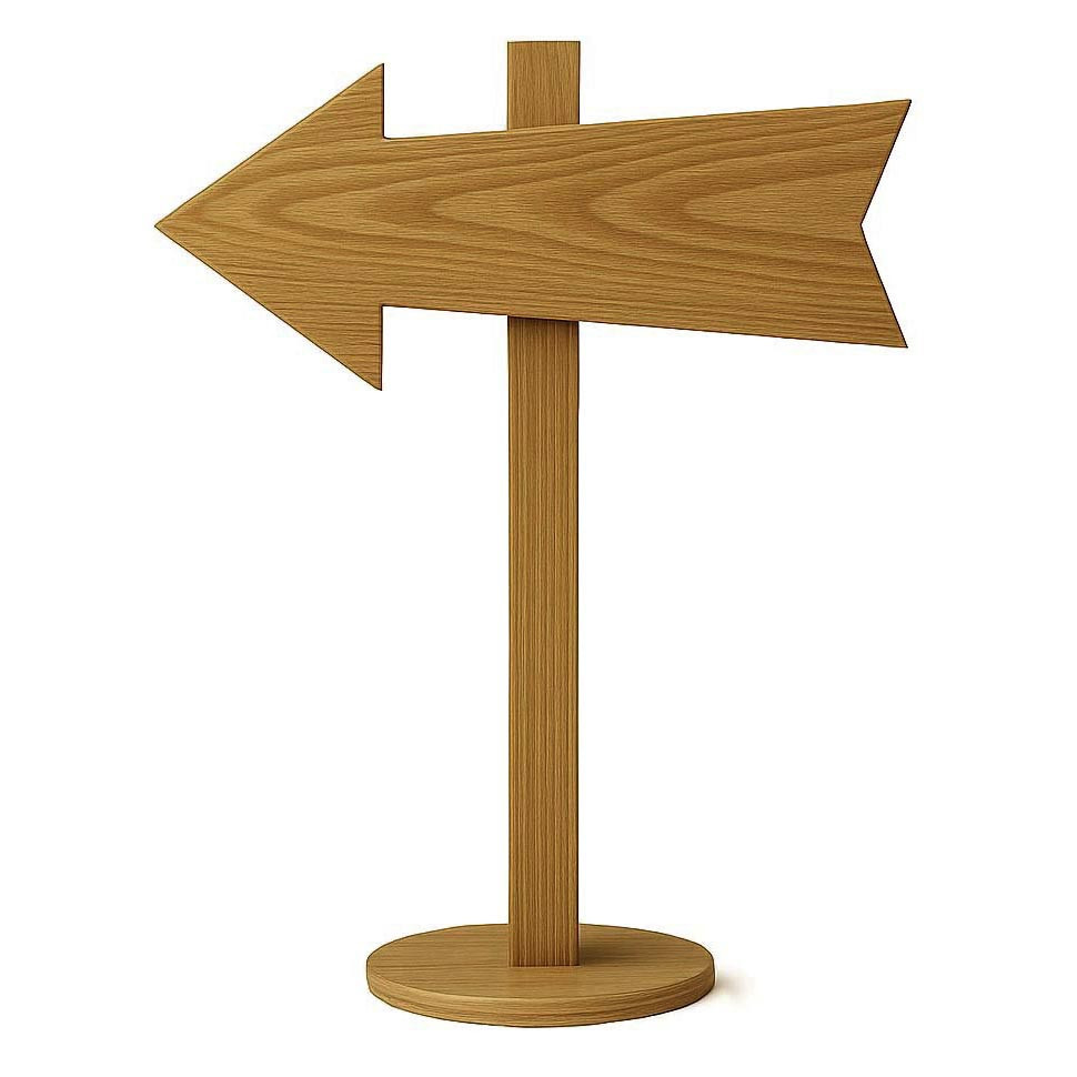 Підлогова стрілка-покажчик "Мусанда" сієна Миколаїв - фото 1