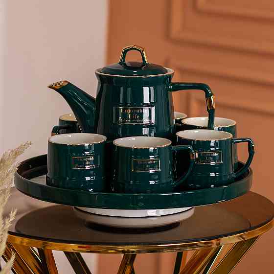 Чайный набор на 6 персон с заварником и подставкой Киев