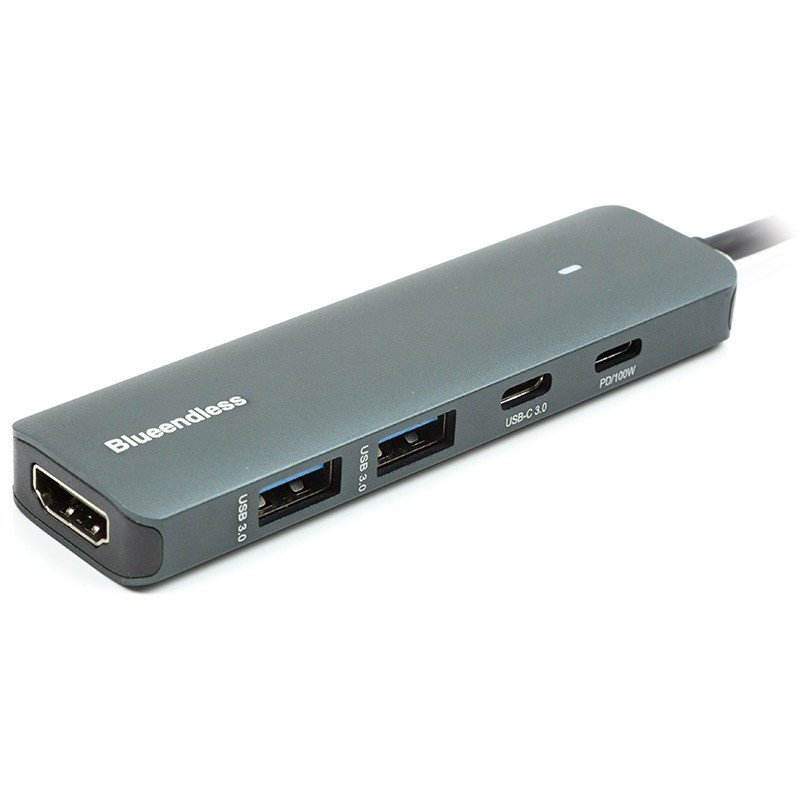 Концентратор USB Type-C Blueendless Grey (CA913435) ( Сірий ) Харків - фото 3