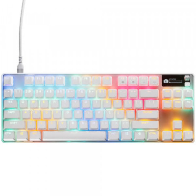 Клавіатура SteelSeries Apex Pro TKL Gen 3 HyperMagnetic OmniPoint 3.0 OLED USB UA White (64898) Вінниця - фото 1