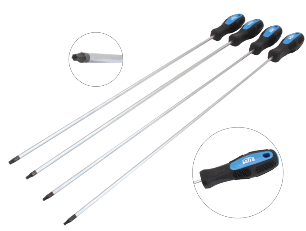 Набір викруток TORX 4 од. Extra довгих L=449 мм SATRA S-4SST Чернігів - фото 2