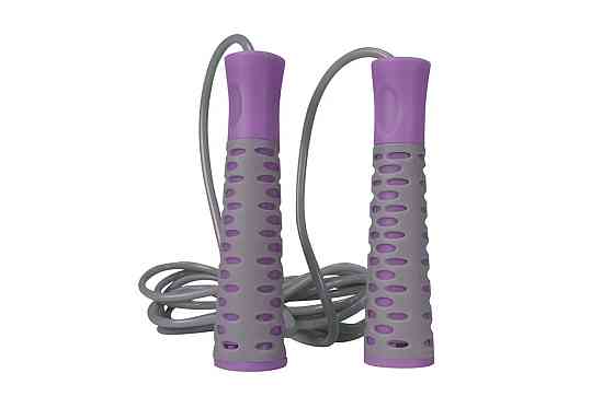 Скакалка PowerPlay 4206 Jump Rope PRO+ Сіро-фіолетова (2,75m.) Луцк