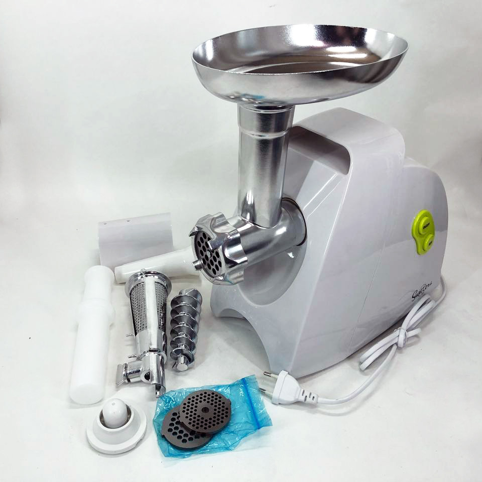 М'ясорубка з насадками для нарізання овочів, М'ясорубка 3 в 1 'металева WQ-65 Львів - фото 4