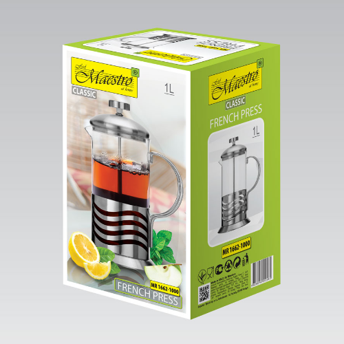 Френч-прес 1,0 л Кава/чай Maestro MR-1662-1000 Житомир