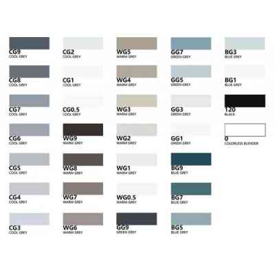 Художественный маркер Arrtx Спиртовые Oros ASM-03GY 32 цвета, серые оттенки (LC302543) Винница