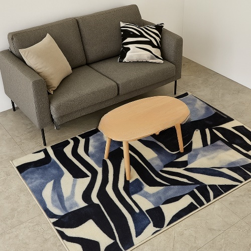 Килимок універсальний для підлоги Плюш Абстракція 75*150см сірий Дариана Житомир - фото 4