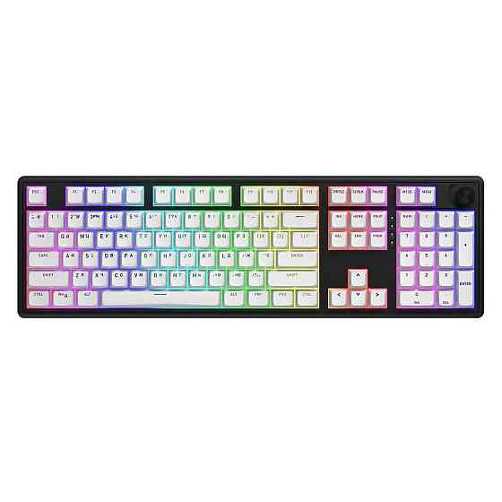 Клавіатура бездротова Hator Skyfall 100 Wireless Black-White (HTK3100UA) ( 18136 ) Харьков