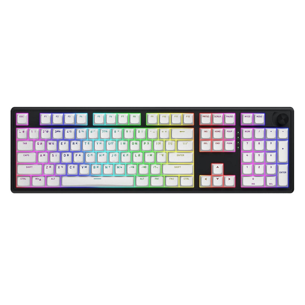 Клавіатура бездротова Hator Skyfall 100 Wireless Black-White (HTK3100UA) ( 18136 ) Харків - фото 1