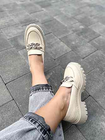 GREMMY Туфлі жіночі GREMMY 200/1 сереб.цепь бежеві (весна-осінь, шкіра натуральна) (4804) лише Коломия