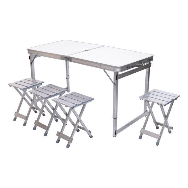Lugi Розкладний стіл + 4 стільці кемпінговий набір для пікніка, риболовлі, відпочинку, туризму Коломыя - изображение 1