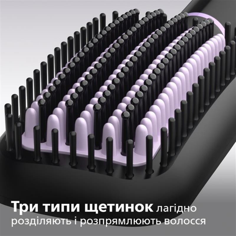 Щітка-випрямляч для волосся Philips StyleCare Essential BHH880/00 Чорний Харків - фото 4