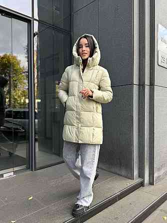 Жіноча тепла стильна куртка плащівка Оливковий, 42 Одеса