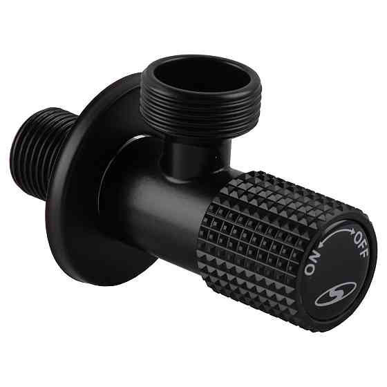 Кран кутовий кераміка SOLOMON EXCLUSIVE 1/2″X3/4″ 989 BB (BLACK/BLACK) ( 1шт.) (000028995) Киев